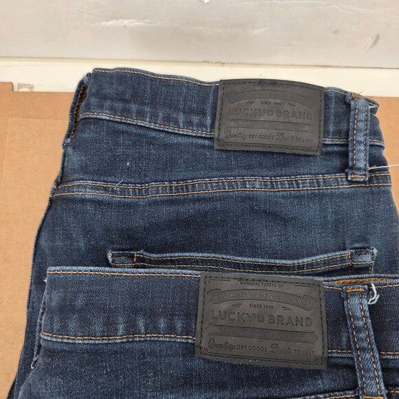 Lucky Brand 223 Straight Dark Blue Denim Jeans Mens Size 36X32 5 Pocket Pants 2 - Picture 3 of 11